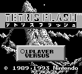 Tetris Flash title screen for GameBoy